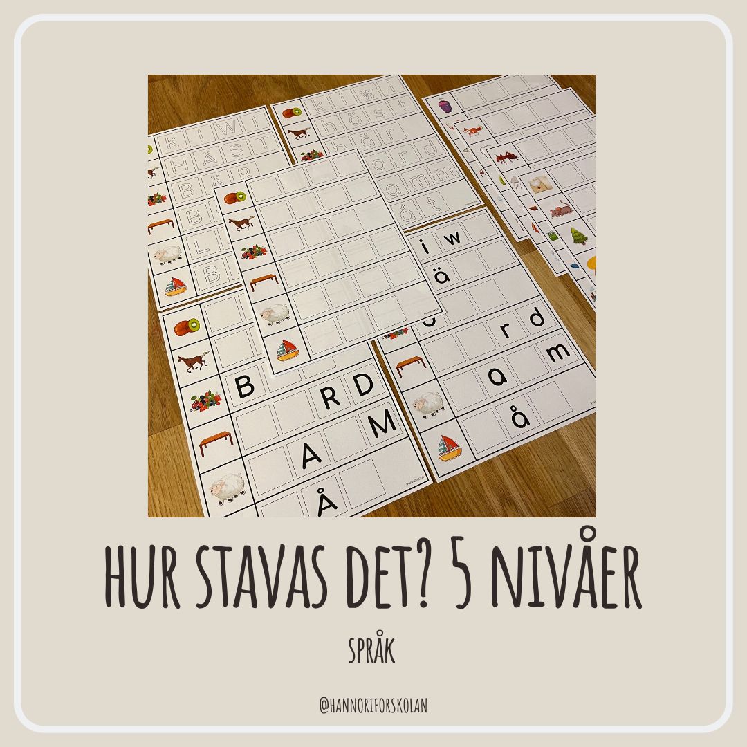 Hur stavas det? 5 nivåer