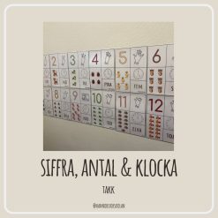 Siffra, antal & klocka 0-12