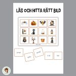 Läs och hitta rätt bild + memory - bild 1