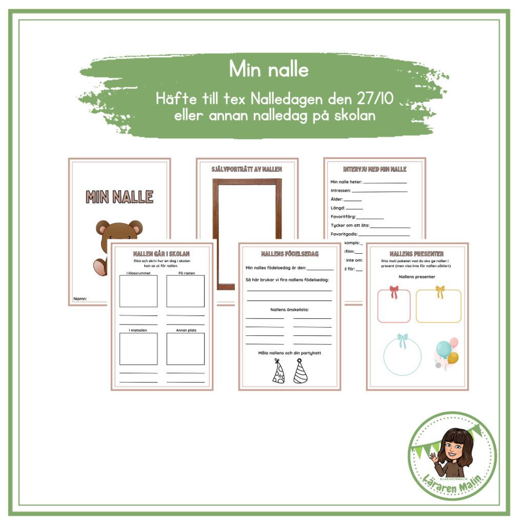 Min nalle – häfte till ex nalledagen 27/10