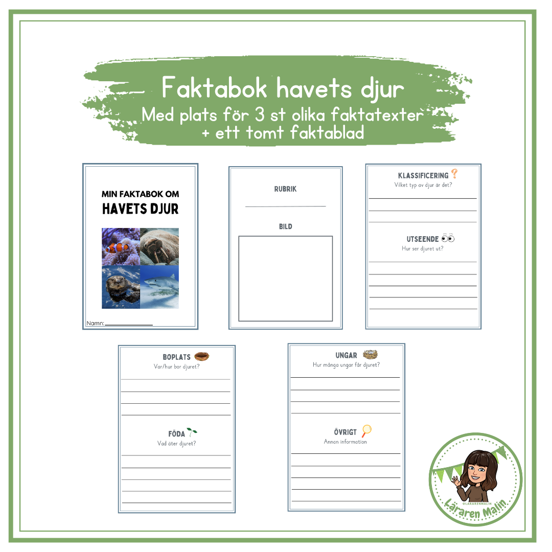 Faktabok havets djur
