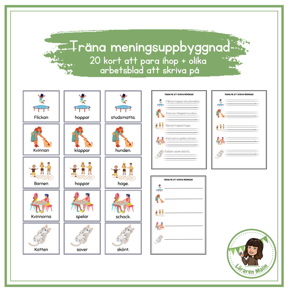 Träna meningsuppbyggnad
