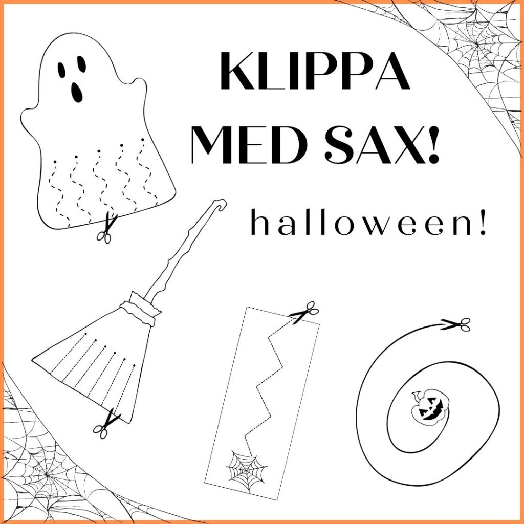 Klippa med sax – tema halloween