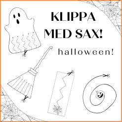 Klippa med sax - tema halloween
