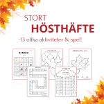 Stort hösthäfte – pyssel och spel - bild 1