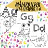 Målarbilder Alfabetet A-Ö