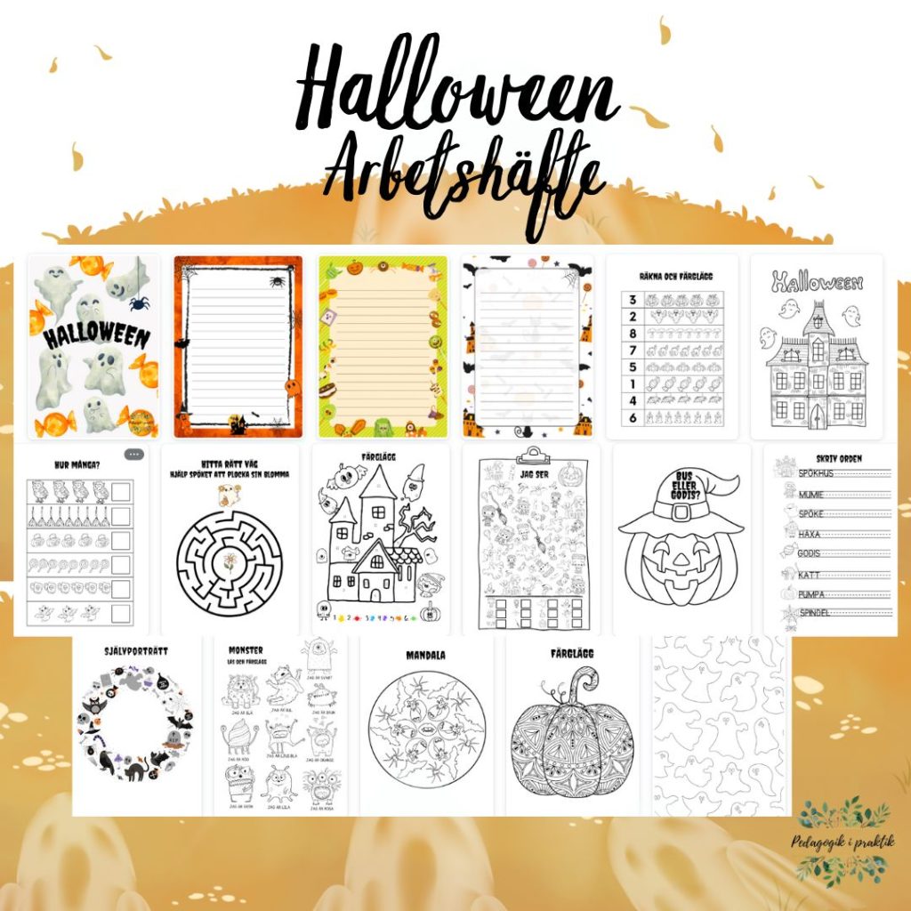 Halloween arbetshäfte