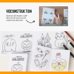 Min lilla målarbok – halloweenpyssel målarbilder - bild 3