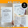Målarbok - häfte med målarbilder till halloween