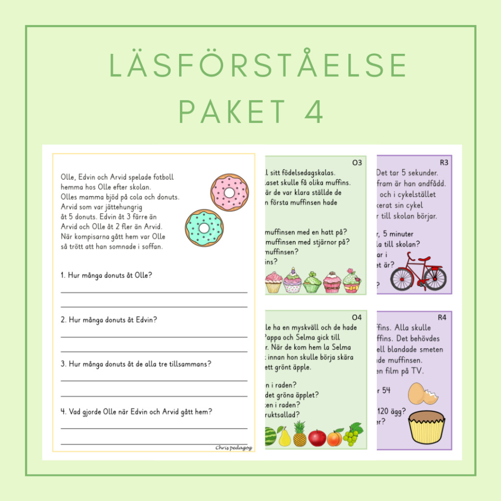 Läsförståelse paket 4