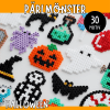 30 mönster till pärlplattor - tema halloween