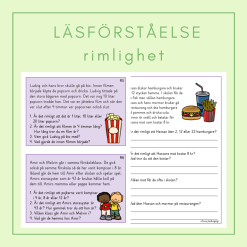 Läsförståelse rimlighet