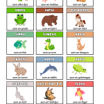 Rörelsekort (rör dig till olika djur) 40 st kort + digital presentation (brain-breaks) - bild 2