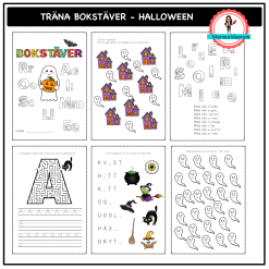 Träna bokstäver - Halloween