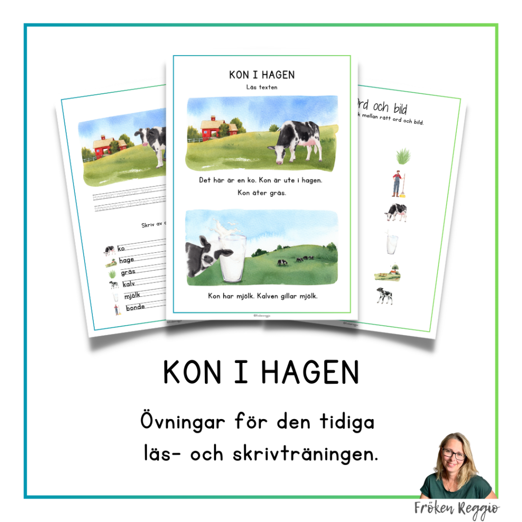 Kon i hagen – Övningar för den tidiga läs- och skrivträningen