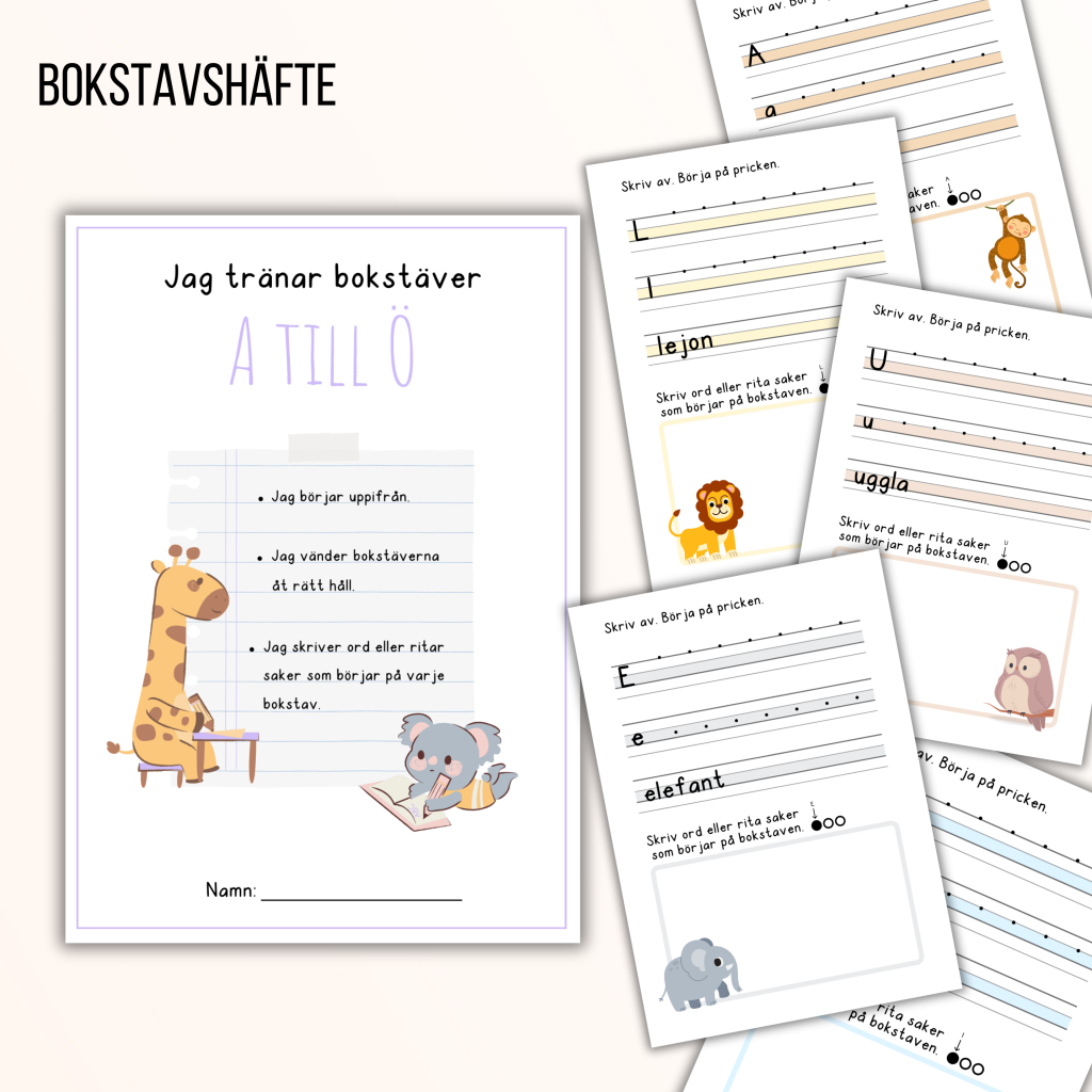 Bokstavshäfte A-Ö