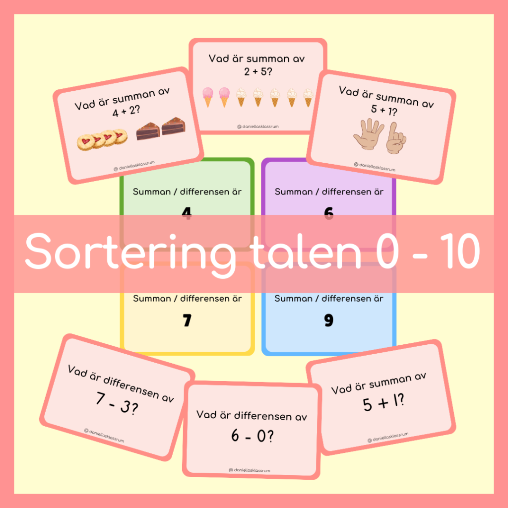Talen 0-10 – Sortera
