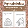 Pepparkakans dag (färglägga bilder)