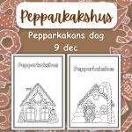 Pepparkakans dag (färglägga bilder) - bild 1
