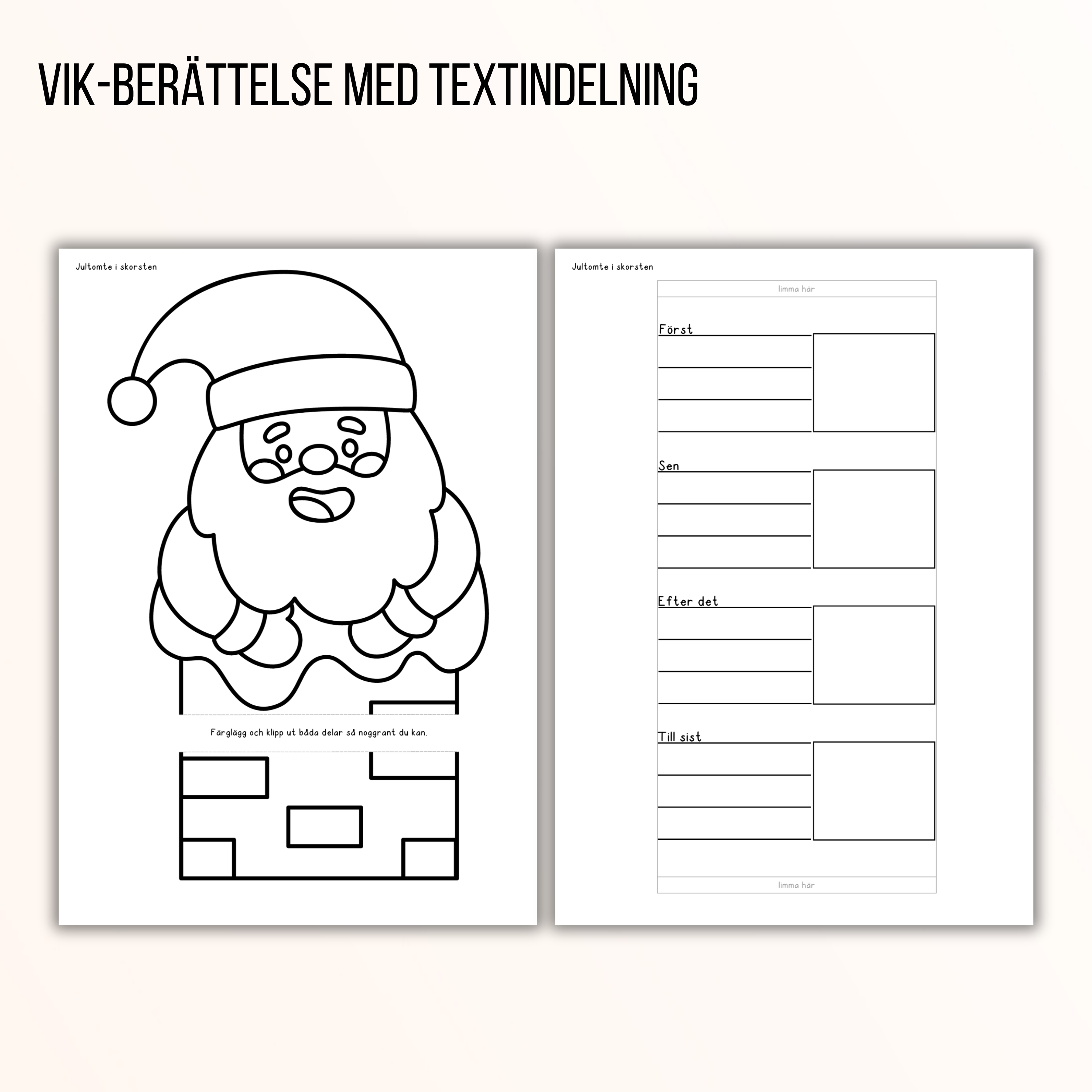 Vik-berättelse med textindelning