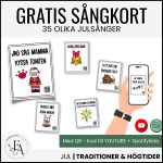 34 sångkort med bildstöd för barn – tema jul - bild 1