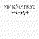 Målarbok/målarbilder med jul- vintertema - bild 2