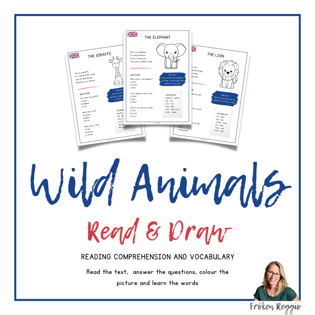 Wild Animals – Read & Draw