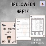 Halloween häfte med blandade uppgifter (åk 1-3) - bild 1