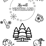 Målarbok/målarbilder med jul- vintertema - bild 10