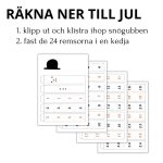 Räkna ner till jul – snögubbe - bild 2