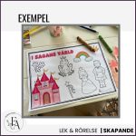 Bordstablett / Färgläggning / Arbetsblad med Sagotema - bild 4