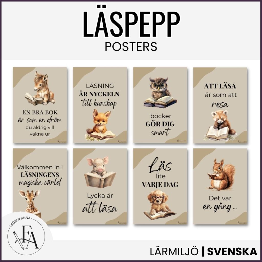 Läspepp – Posters