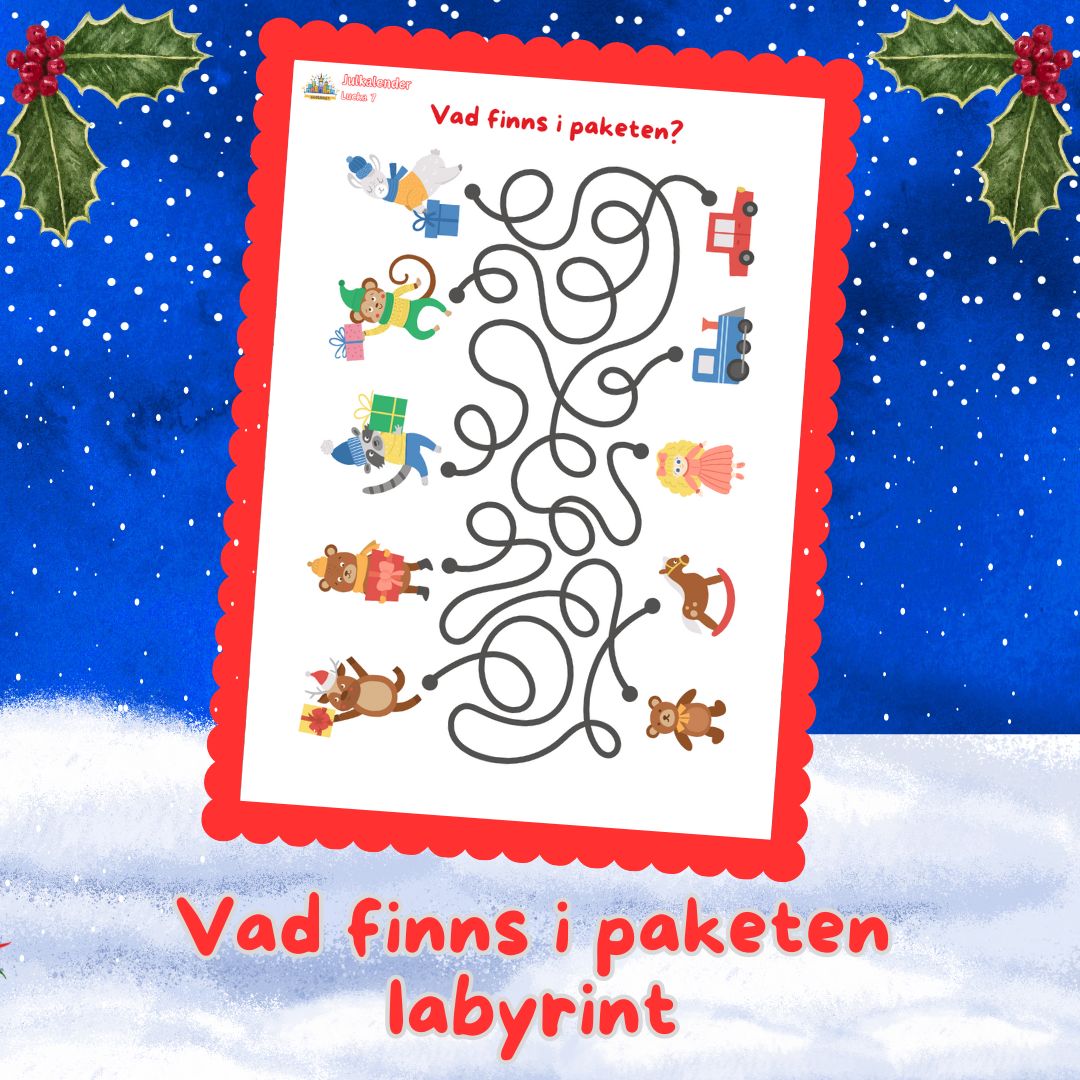 Skolrikets Julkalender Lucka 7: Vad finns i Paketen Labyrint