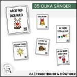 34 sångkort med bildstöd för barn – tema jul - bild 2