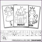 I sagans värld | Målarbok / Målarbilder med sagotema - bild 2