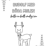 Målarbok/målarbilder med jul- vintertema - bild 3