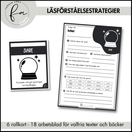 Läsförståelse / Läsförståelsestrategier och arbetsblad