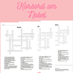 Korsord och ordsök om Nobel - bild 1