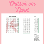 Korsord och ordsök om Nobel - bild 2