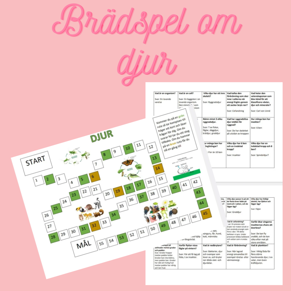 Brädspel om djur