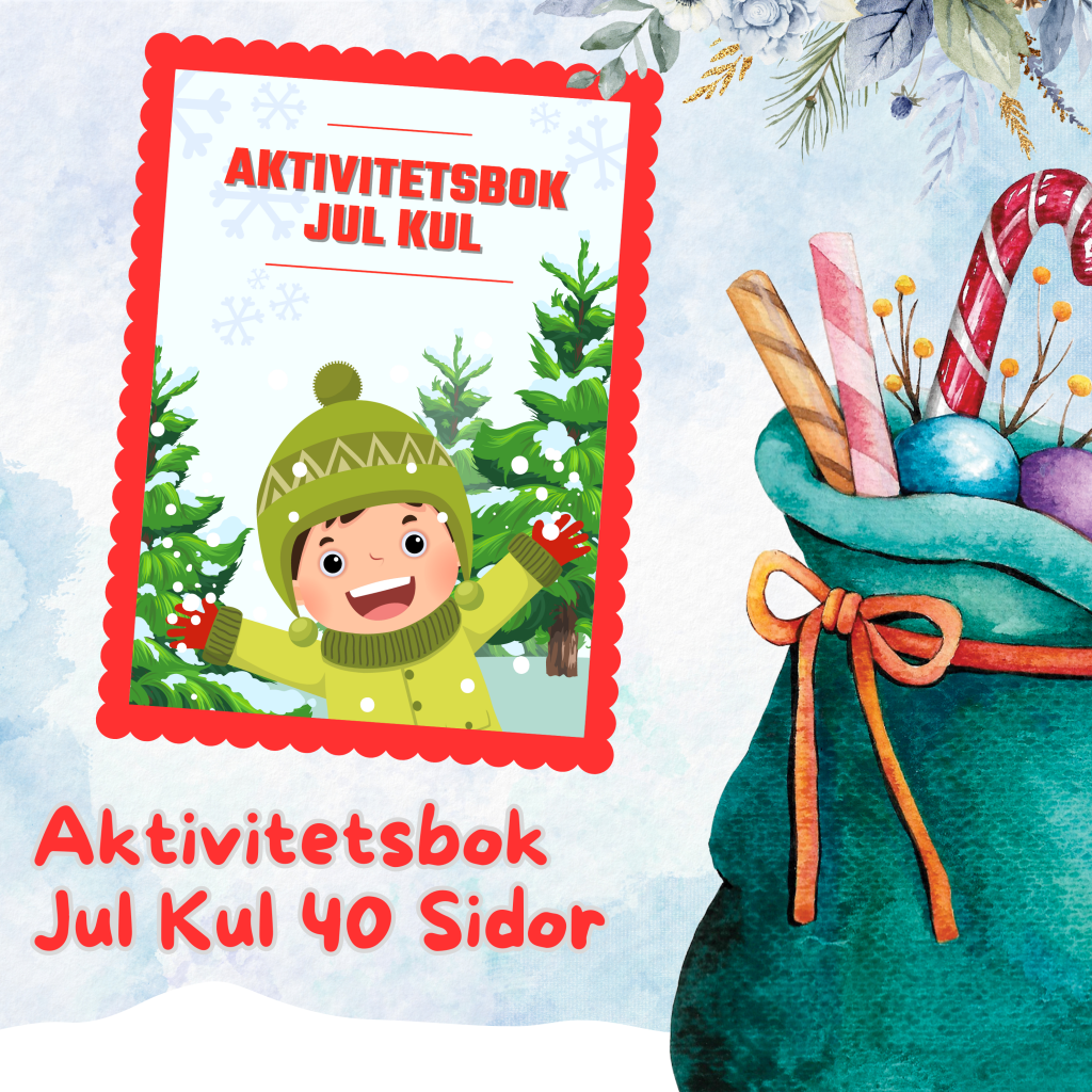 Aktivitetsbok Jul Kul 40 Sidor