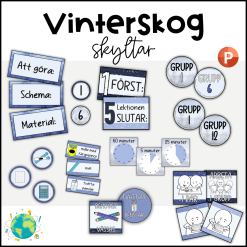 Vinterskog - Skyltar