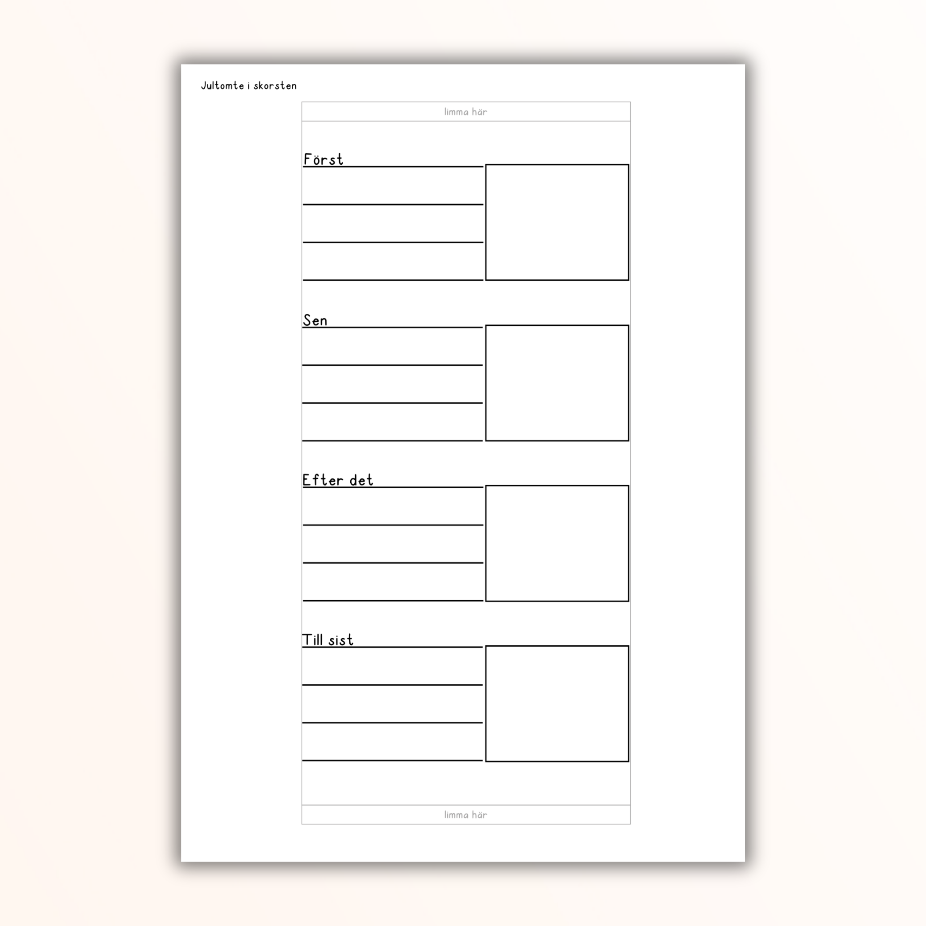 Vik-berättelse med textindelning