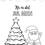 Målarbok/målarbilder med jul- vintertema - bild 4