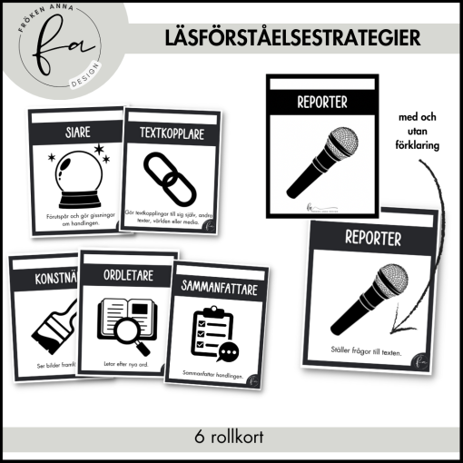 Läsförståelse / Läsförståelsestrategier och arbetsblad