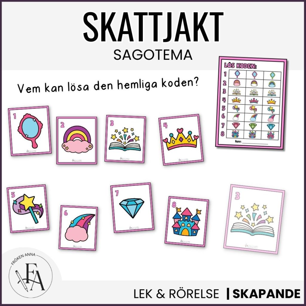 Skattjakt med sagotema