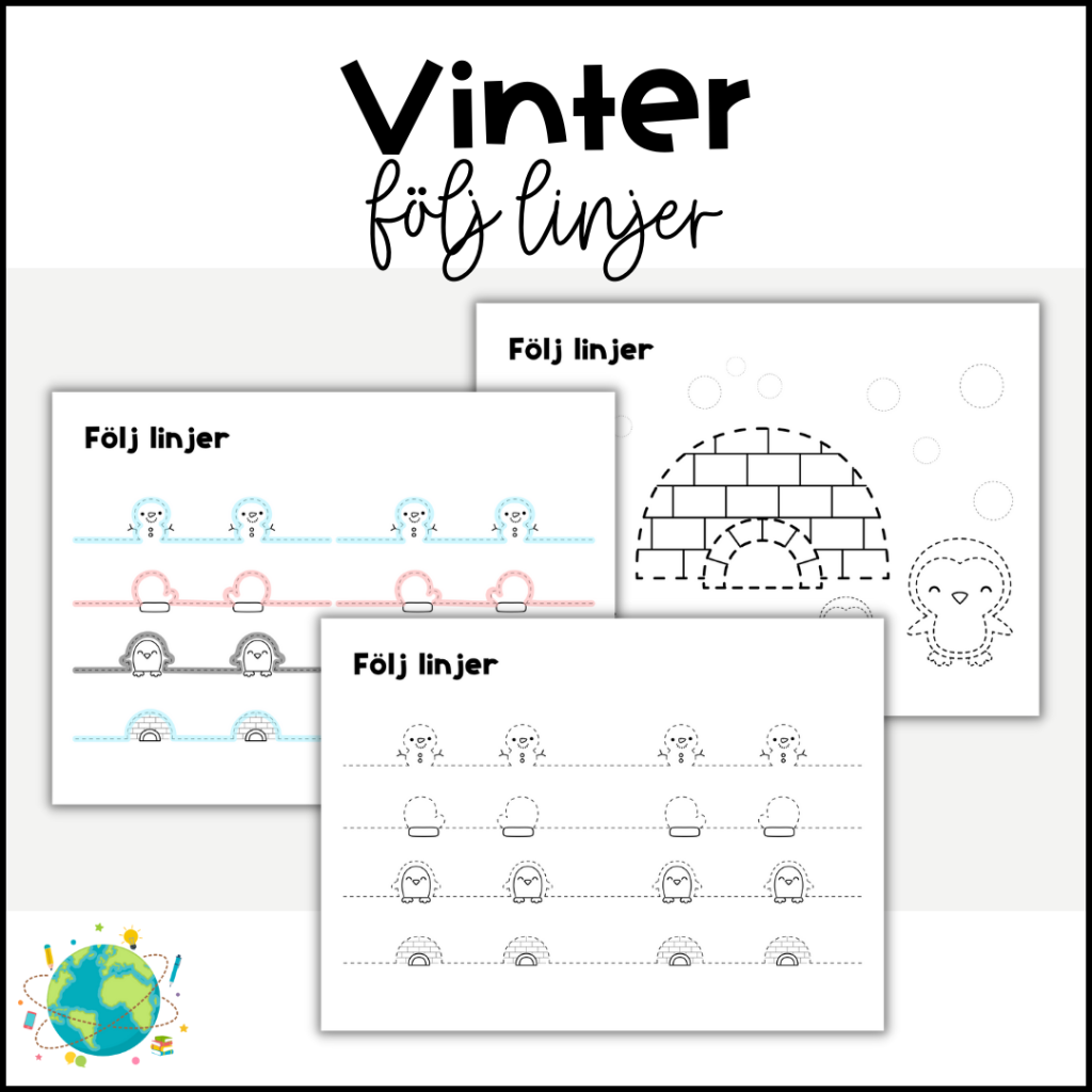 Vinter – Följ linjer