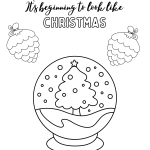 Målarbok/målarbilder med jul- vintertema - bild 7