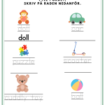 My second English 2- häfte som tränar på ”At home, toys & outside” - bild 6