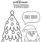 Målarbok/målarbilder med jul- vintertema - bild 8